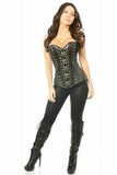 Daisy Corsets Top Drawer Faux Leather Steel Boned Corset w/Rivets - Flyclothing LLC