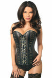 Daisy Corsets Top Drawer Faux Leather Steel Boned Corset w/Rivets