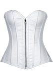 Daisy Corsets Top Drawer White Cotton Steel Boned Corset w/Zipper