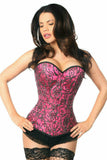 Daisy Corsets Top Drawer Elegant Fuchsia Embroidered Steel Boned Corset