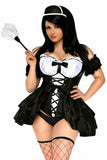 Daisy Corsets Top Drawer 4 PC French Maid Costume - Flyclothing LLC