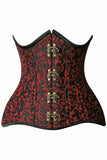 Daisy Corsets Top Drawer CURVY Brocade Double Steel Boned Under Bust Corset