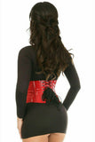 Daisy Corsets Top Drawer Red Patent Steel Boned Mini Cincher - Flyclothing LLC