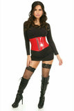 Daisy Corsets Top Drawer Red Patent Steel Boned Mini Cincher - Flyclothing LLC