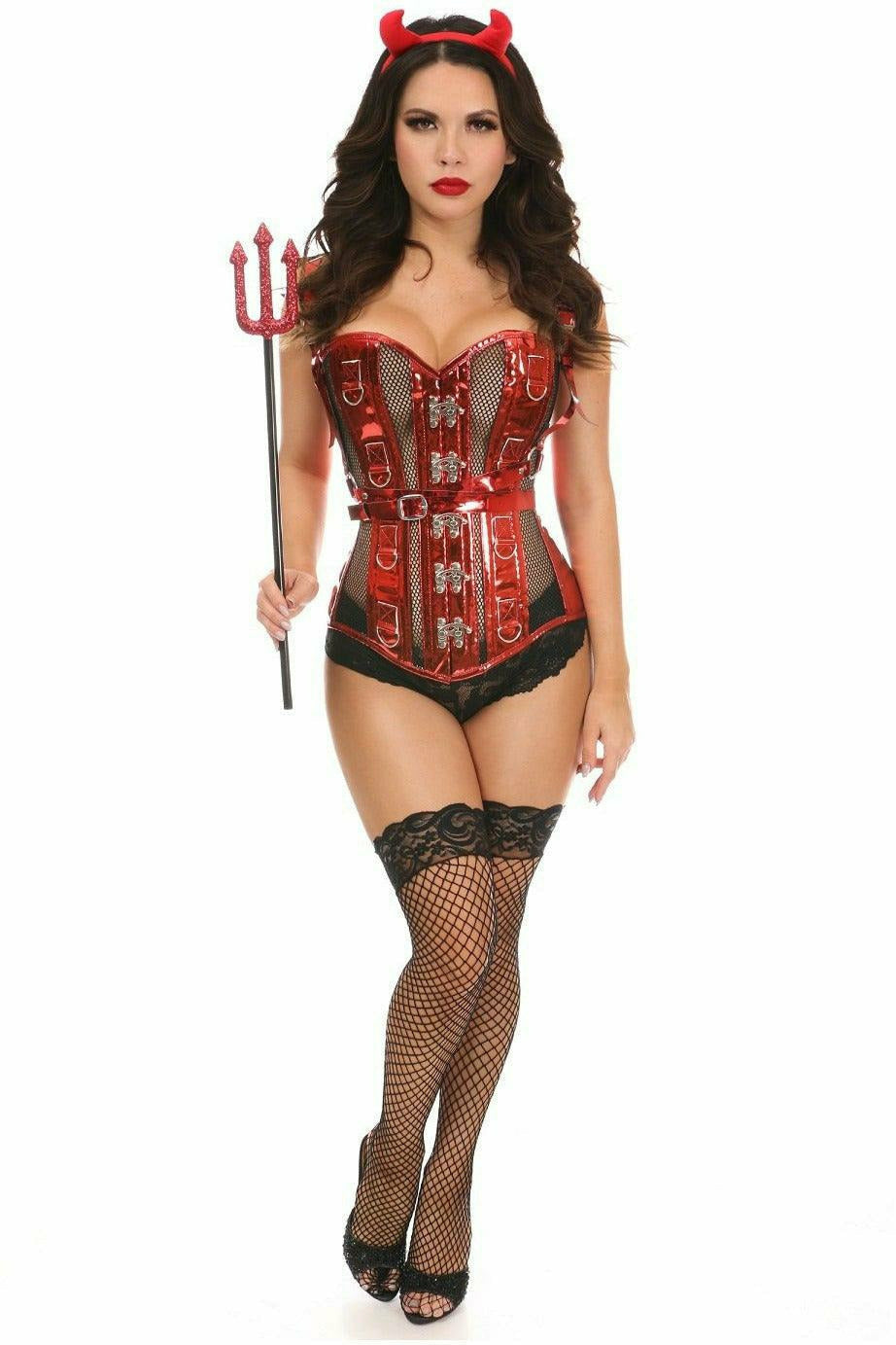 Daisy Corsets Top Drawer 4 PC Sexy Devil Corset Costume