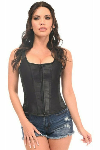 Top Drawer Black Satin Steel Boned Corset  Steel boned corsets, Fashion,  Black satin