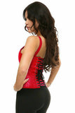 Daisy Corsets Top Drawer Red Satin Steel Boned Corset w/Straps - Flyclothing LLC