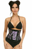 Daisy Corsets Top Drawer Purple Patent & Fishnet Underbust Corset