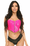 Daisy Corsets Top Drawer Hot Pink Patent Bustier Top w/Zipper