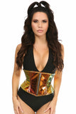 Daisy Corsets Top Drawer Sunset Holo Steel Boned Mini Cincher