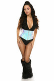 Daisy Corsets Top Drawer Mermaid Holo Steel Boned Mini Cincher - Flyclothing LLC