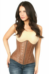 Daisy Corsets Top Drawer Faux Leather Underbust Corset