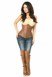 Daisy Corsets Top Drawer Faux Leather Underbust Corset - Flyclothing LLC