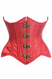 Daisy Corsets Top Drawer Double Steel Boned Wine Brocade Curvy Underbust Corset