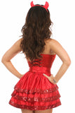 Daisy Corsets Top Drawer 4 PC Sequin Devil Corset Costume - Flyclothing LLC