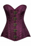 Daisy Corsets Top Drawer Plum Brocade Steel Boned Corset w/Clasp Closure