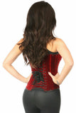 Daisy Corsets Top Drawer Steel Boned Red Velvet Underbust Corset w/Buckling - Flyclothing LLC