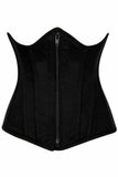 Daisy Corsets Top Drawer Black Cotton Underbust Steel Boned Corset