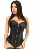 Daisy Corsets Top Drawer Black Satin Steel Boned Corset