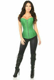 Daisy Corsets Top Drawer Emerald Green Brocade Steel Boned Corset - Flyclothing LLC