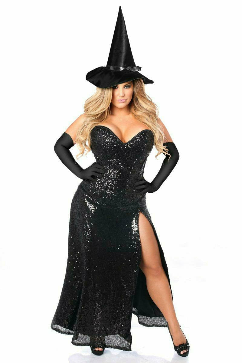 Daisy Corsets Top Drawer Premium Sequin Witch Corset Costume