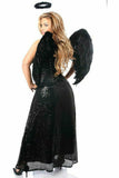 Daisy Corsets Top Drawer Premium Angel of Darkness Corset Costume - Flyclothing LLC