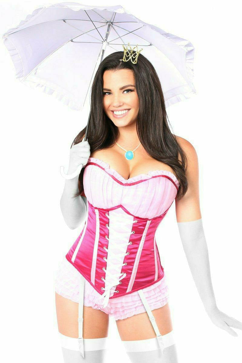  Daisy Corsets Women's Plus Size Top Drawer 6 PC Sexy Pink  Princess Corset Costume, 2X: Clothing, Shoes & Jewelry