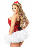 Daisy Corsets Top Drawer 4 PC Sequin Nurse Corset Costume - Flyclothing LLC