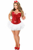 Daisy Corsets Top Drawer 4 PC Sequin Nurse Corset Costume