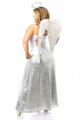 Daisy Corsets Top Drawer 4 PC Premium Sequin Angelic Corset Costume - Flyclothing LLC