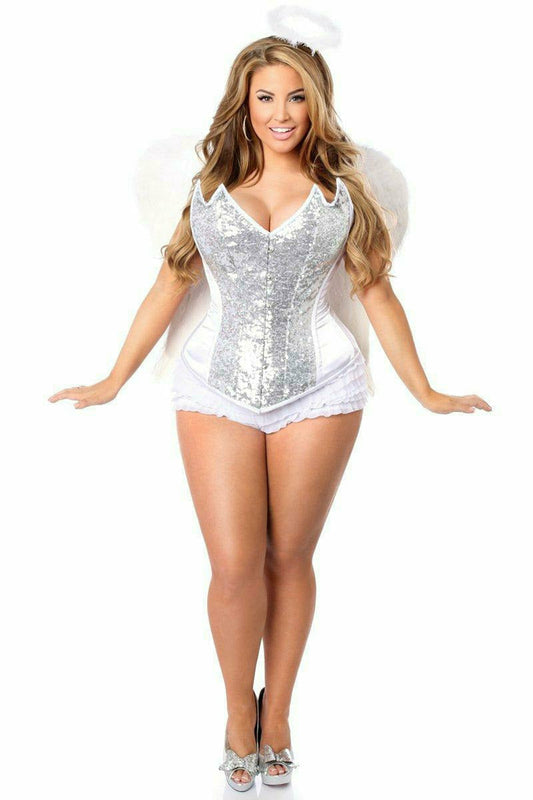 Daisy Corsets Top Drawer 4 PC Sweet Angel Corset Costume