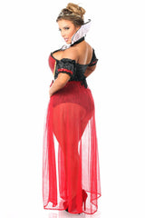 Daisy Corsets Top Drawer 6 PC Sexy Fairytale Red Queen Costume - Flyclothing LLC