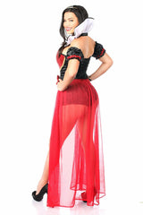 Daisy Corsets Top Drawer 6 PC Sexy Fairytale Red Queen Costume - Flyclothing LLC