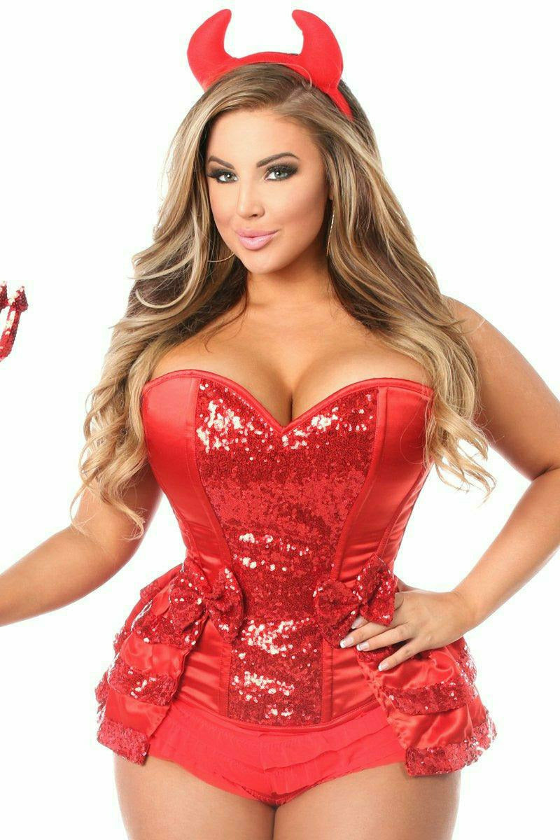 Daisy Corsets Top Drawer 5 PC Red Hot Devil Costume