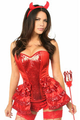 Daisy Corsets Top Drawer 5 PC Red Hot Devil Costume
