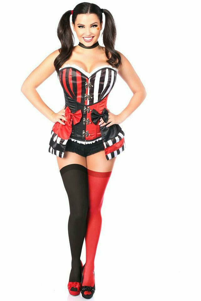 Daisy Corsets Top Drawer 3 PC Jokester Villian Corset Costume - Flyclothing LLC