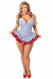 Daisy Corsets Top Drawer 2 PC Sequin Kansas Girl Corset Dress Costume