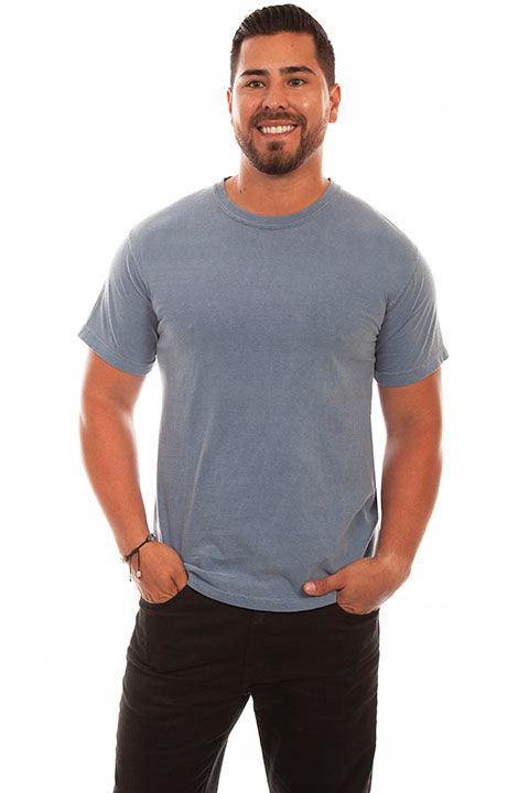 Scully BLUE JEAN SHORT SLEEVE TEE SHIRT - Flyclothing LLC