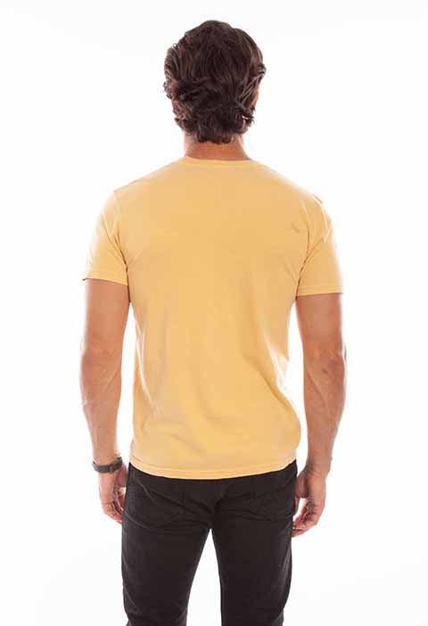 Scully Leather 100% Cotton New Mustard Short Sleeve T-Shirt - Flyclothing LLC