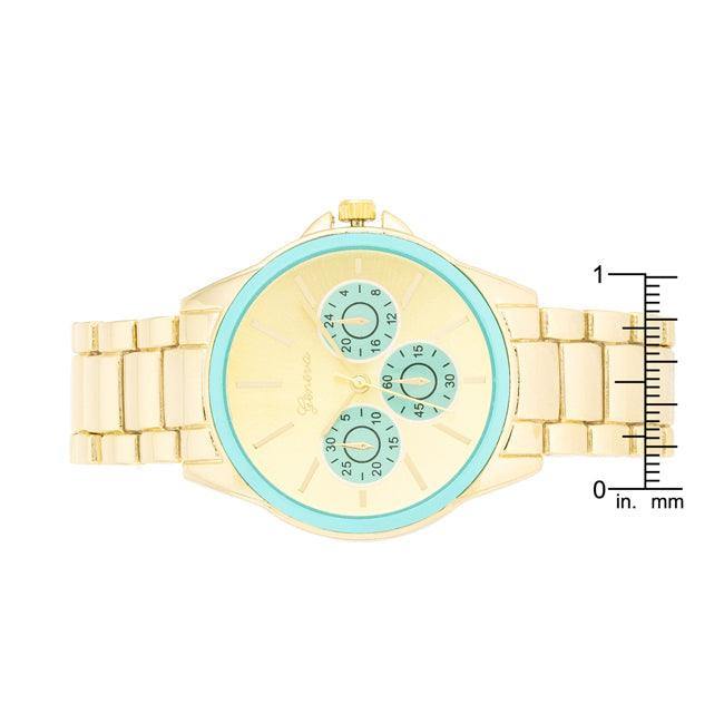 Chrono Gold Metal Watch - JGI