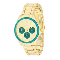 Chrono Gold Metal Watch - JGI