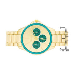 Chrono Gold Metal Watch - JGI