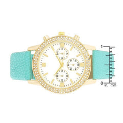 Gold Shell Pearl Watch With Crystals - Flyclothing LLC