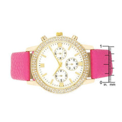 Gold Shell Pearl Watch With Crystals - Flyclothing LLC