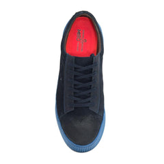 Sandro Moscoloni Trinity Leather Platform Sneakers Blue - Flyclothing LLC