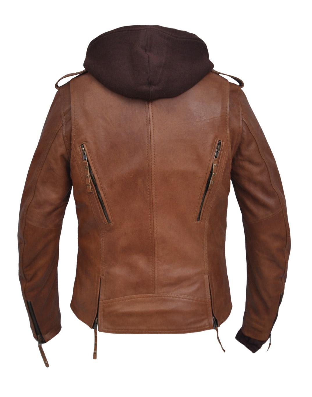 Unik International Ladies Brown Hoodie Jacket - Flyclothing LLC