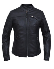 Unik International Ladies Spandex Leather Jacket