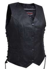 Unik International Ladies Premium Leather Vest 2659.LC