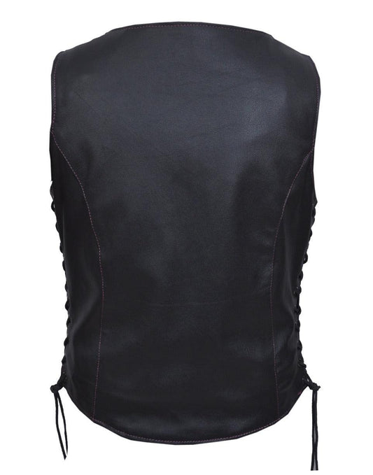 Unik International Ladies Lining Leather Vest - Flyclothing LLC