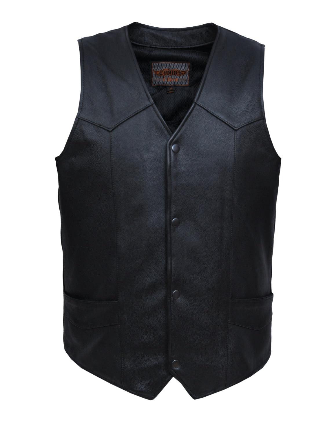 Unik International Black Men's Vests